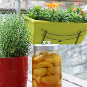 Cách nấu đào ngâm nước đường