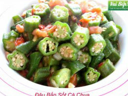 Đậu bắp sốt cà chua