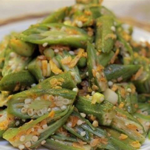 Cách làm đậu bắp xào tép khô