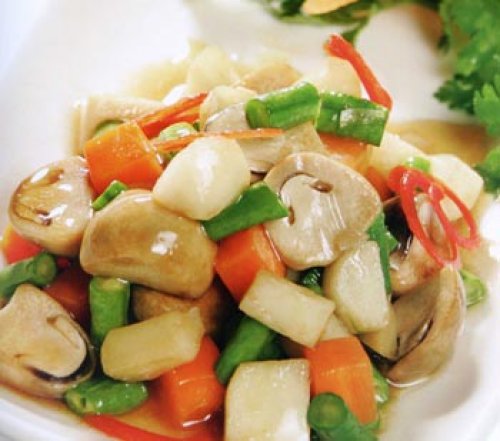 Đậu đũa xào củ năng