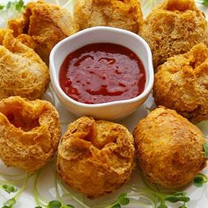 Cách làm đậu hũ bọc thịt gà