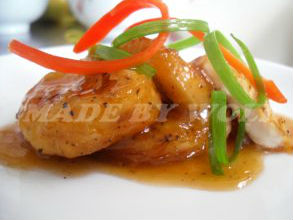 Đậu hũ chiên cay giòn sốt me