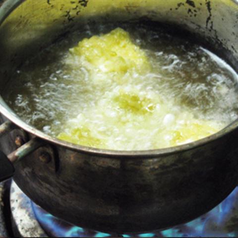 Cách làm đậu hũ chiên cốm