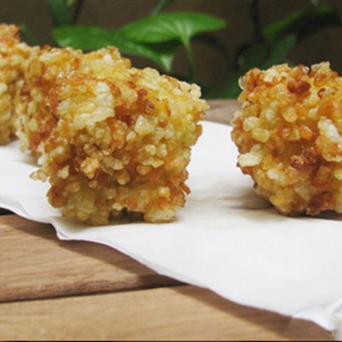 Cách làm đậu hũ chiên cốm