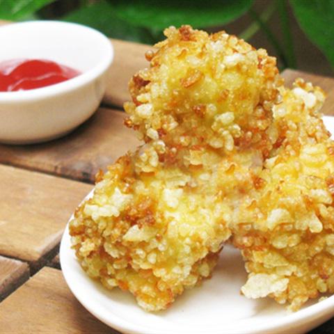 Cách làm đậu hũ chiên cốm