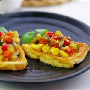 Cách làm đậu hũ chiên ngũ sắc