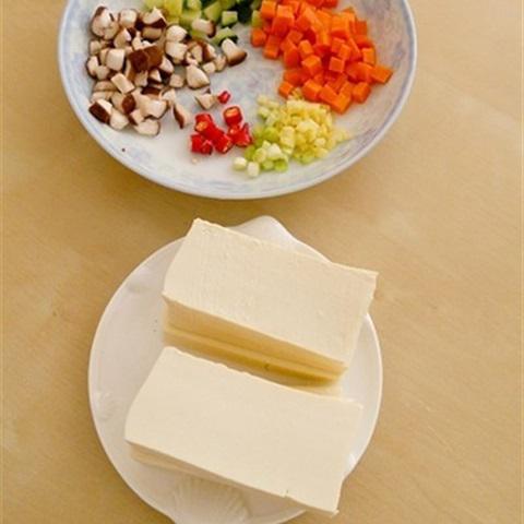 Cách làm đậu hũ chiên ngũ sắc