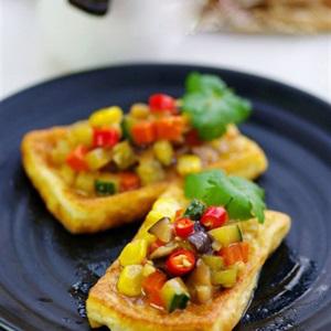 Cách làm đậu hũ chiên ngũ sắc