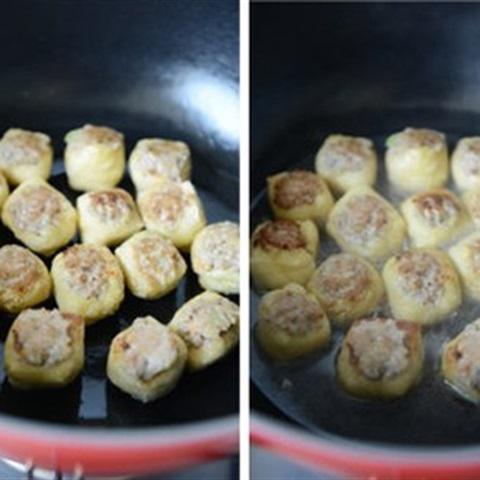 Cách làm đậu hũ chiên nhồi thịt băm