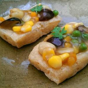 Cách làm đậu hũ chiên sốt ngũ sắc