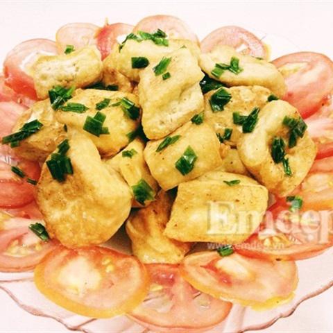 Cách làm đậu hũ chiên tẩm hành