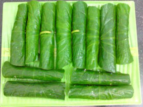 Đậu hũ cuốn lá lốt chay