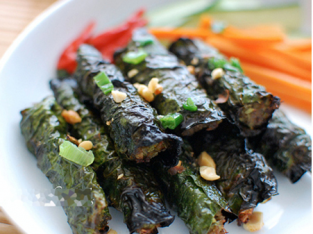 Đậu hũ cuốn lá lốt