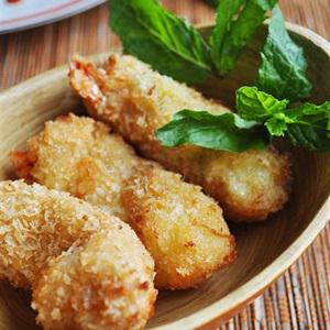Cách làm đậu hũ cuộn tôm chiên giòn