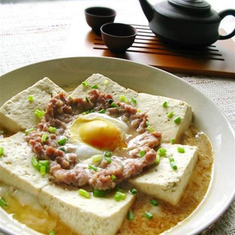 Cách làm đậu hũ hấp trứng thịt