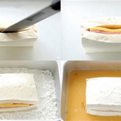 Cách làm đậu hũ kẹp phô mai chiên xù