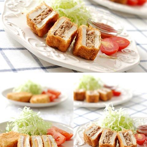 Cách làm đậu hũ kẹp phô mai chiên xù