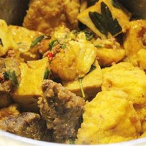 Cách làm đậu hũ kho bắp bò