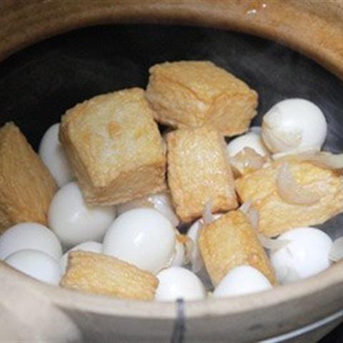 Cách làm đậu hũ kho trứng