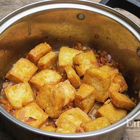 Cách làm đậu hũ kho tương cay