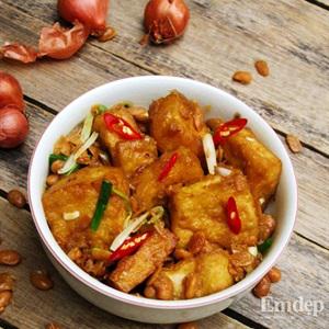 Cách làm đậu hũ kho tương cay