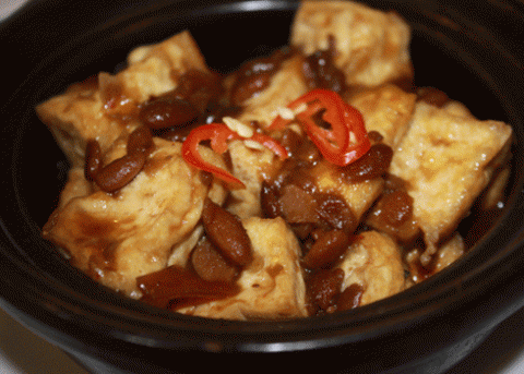 Đậu hũ kho tương hột