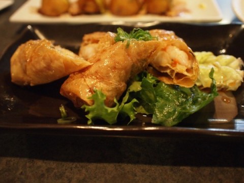 Đậu hũ ki cuộn tôm chiên