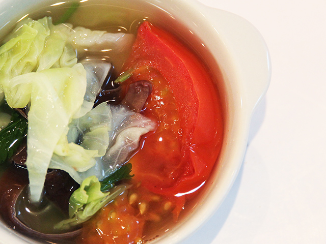 Đậu hũ nấu đậu bắp, củ từ cho ngày hè nóng nực