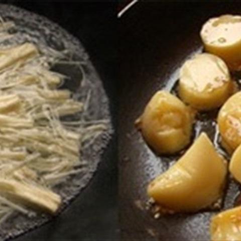 Cách làm đậu hũ Nhật sốt nấm kim châm