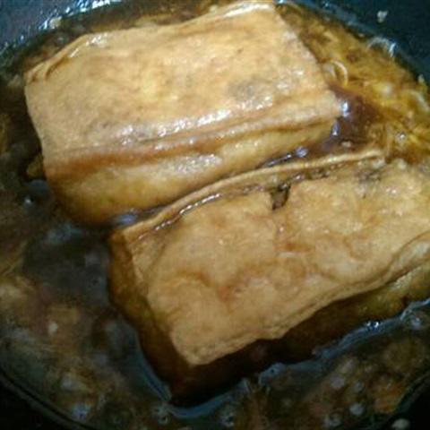 Cách làm đậu hũ nhồi hạt sen chay