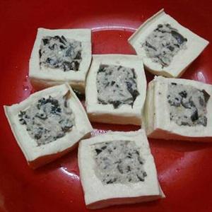 Cách làm đậu hũ nhồi nấm chiên giòn