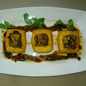 Cách làm đậu hũ nhồi nấm chiên giòn