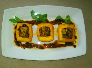 Đậu hũ nhồi nhân chiên giòn