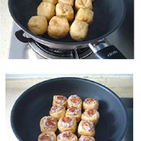 Cách làm đậu hũ nhồi thịt sốt dầu hào