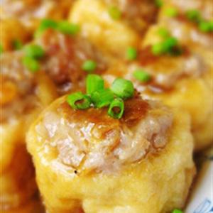 Cách làm đậu hũ nhồi thịt sốt dầu hào