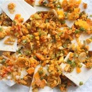 Cách làm đậu hũ non hấp trứng muối