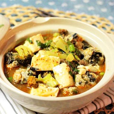 Cách làm đậu hũ non om mọc