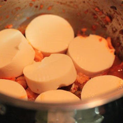 Cách làm đậu hũ non om tôm