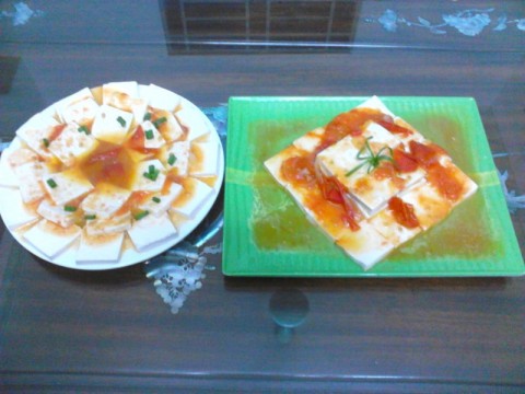 Đậu hũ non sốt cà chua