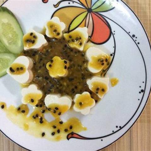 Cách làm đậu hũ non sốt chanh dây