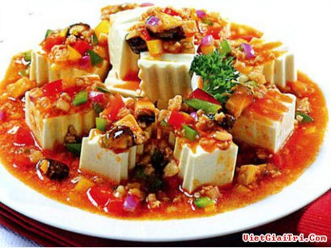 Đậu hũ non sốt ớt