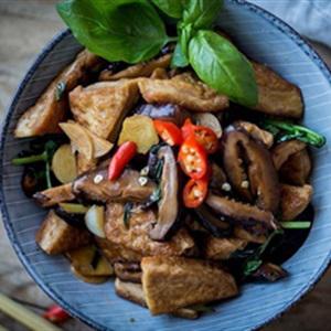 Cách làm đậu hũ om nấm đông cô