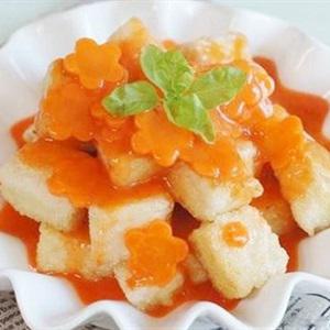 Cách làm đậu hũ sốt cà rốt