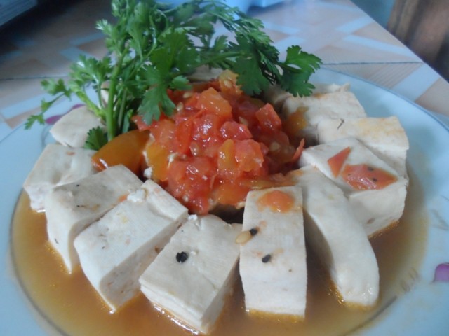 Đậu hũ sốt phô-mai con bò cười