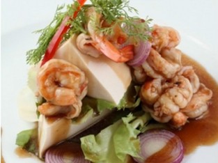 Đậu hũ sốt tép