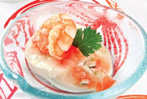 Đậu hũ sốt tôm cho bé yêu