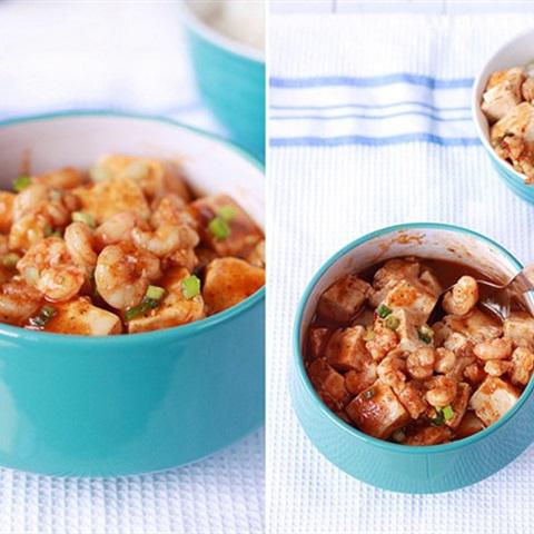 Cách làm đậu hũ sốt tôm