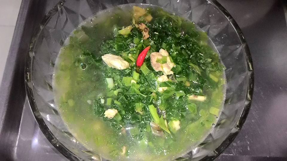 Đậu hũ trứng, tôm hấp nước tương