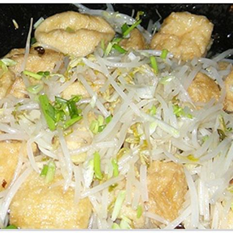 Cách làm đậu hũ xào giá đỗ