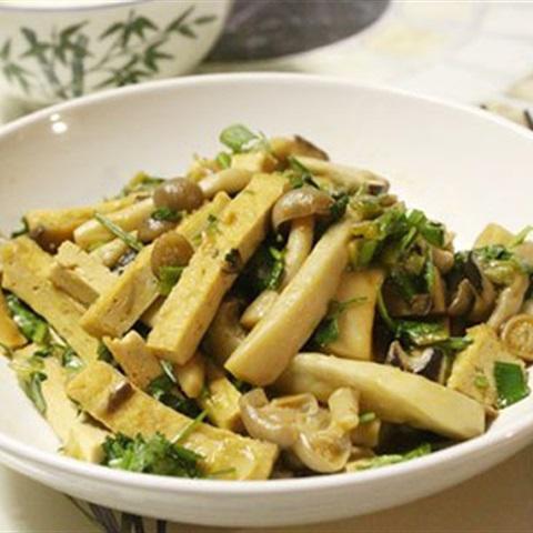 Cách làm đậu hũ xào nấm